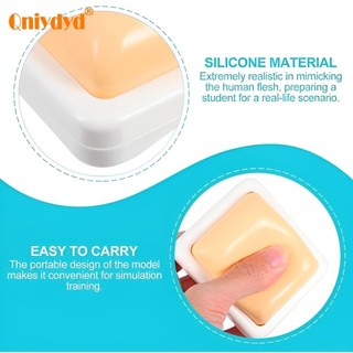Miếng đệm tập tiêm bắp tiêm huấn luyện tiêm Silicone Pad y tế Sinh viên y tế Mô hình đào tạo khuôn giảng dạy