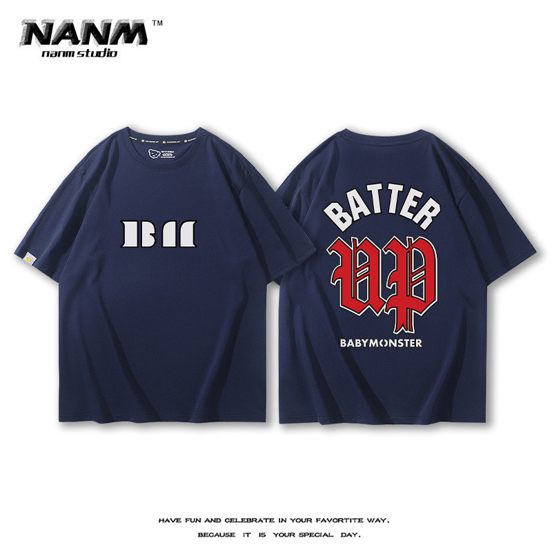 BABYMONSTER Tour HELLO MONSTER Hàng hóa ngắn tay nam nữ Người hâm mộ Áo thun cổ vũ mùa hè