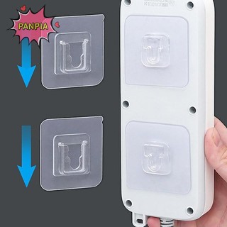 Pnpia 1-10 Cặp Móc Treo Tường Dính Hai Mặt Trong Suốt Hút Hút Móc Phòng Ngủ Nhà Bếp Đa Năng Người Tổ Chức Boutique