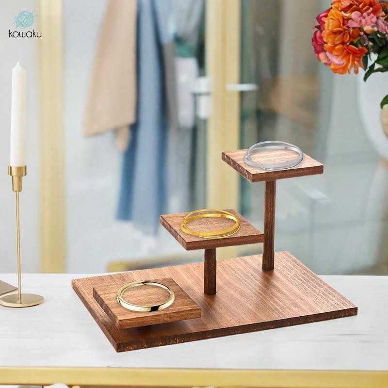 Giá đỡ bánh gỗ Giá đỡ món tráng miệng Nhẹ đa năng bậc thang đứng bậc