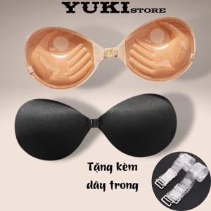 Áo Dán Nguc Cài Trước Bàn Tay Nâng Nguc Tạo Khe Kèm Dây Trong YUKI STORE 0127 Bra Kem Nữ