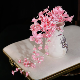 1 Chiếc Tính Khí Mũ Hoa Handmade Tua Rua Tóc Retro Váy Cưới Phụ Kiện Tóc Rừng Cô Dâu Phụ Kiện