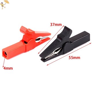 [Gou] 4 Kẹp cá sấu 55mm + Đầu dò kiểm tra phích cắm chuối 4mm Kẹp cáp VN