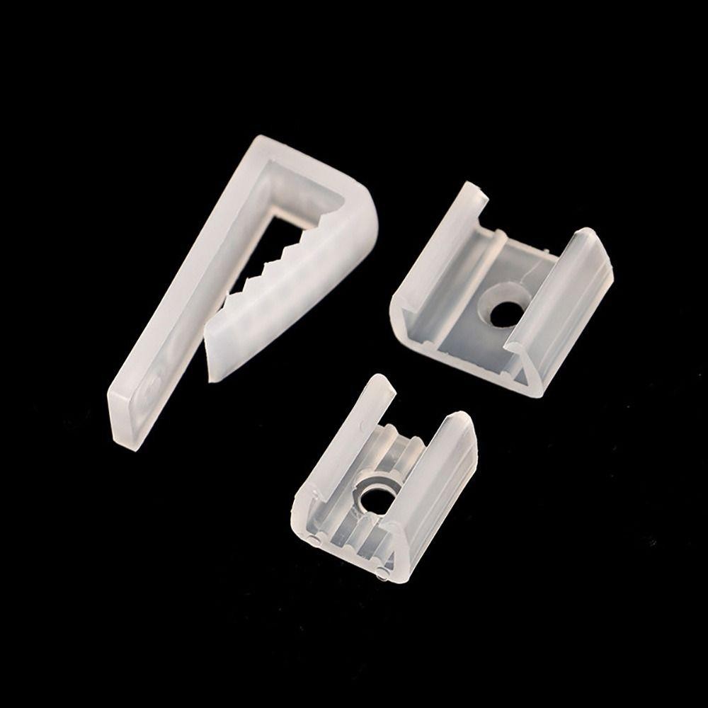 [Vận chuyển nhanh] Khóa gắn đèn SIMPLEAID 100 chiếc, Kẹp cố định dải đèn LED bằng nhựa 8-20mm, 5050 / 5730 / 2835 Lắp đầu nối giá đỡ đèn tường COB linh hoạt 220V