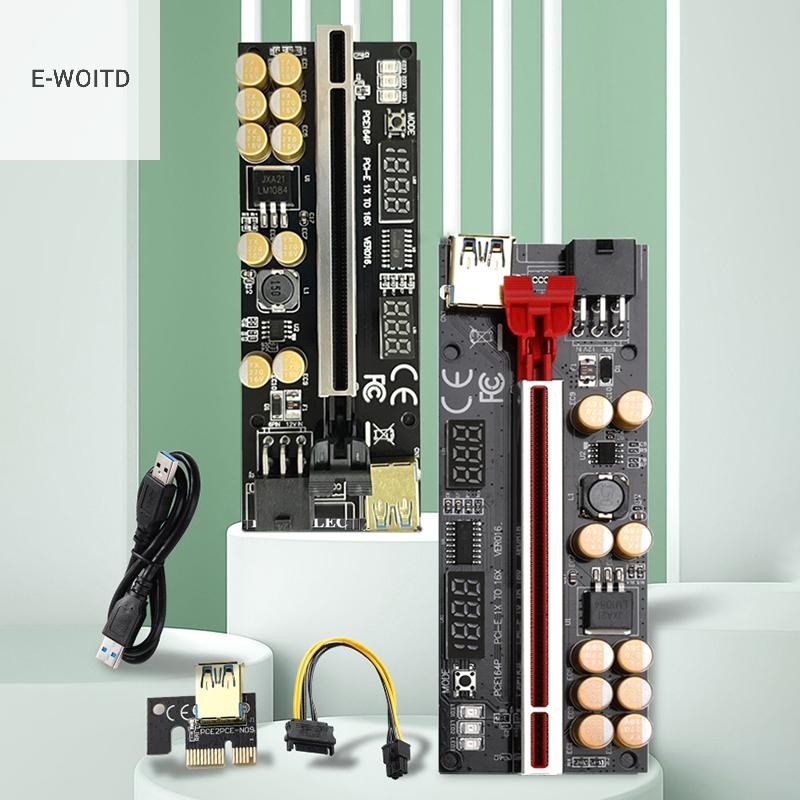 E-woitd Mới Nhất VER016 PCIE Riser 016 V016 Riser PCI Express X16 Nhiệt ...