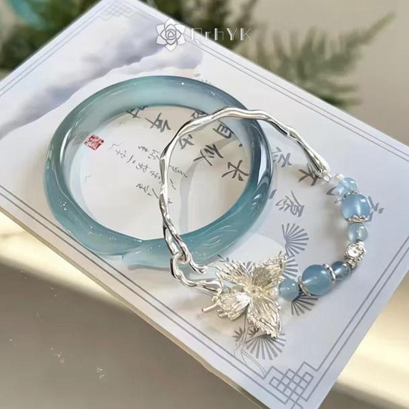Qrhyk 2 Chiếc Tinh Tế Phong Cách Trung Hoa Vòng Tay Nữ Cô Gái Đa Năng Cổ Phong Cách Vòng Tay Trang Sức Phụ Kiện Quà Tặng Mới