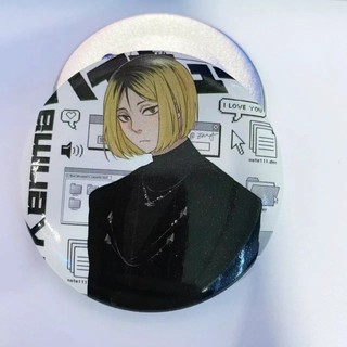 Anime Haikyuu Bóng chuyền trung học Kozume Miya Suna Rintaro Huy Hiệu Nút Cài Cài Áo Cosplay Bộ Sưu Tập Đồ Chơi Túi Trang Trí Quà Tặng 58mm