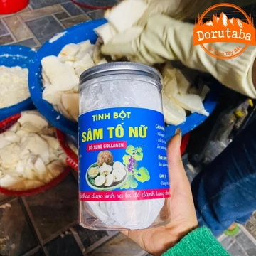 Tinh bột sâm tố nữ khô nguyên chất tăng vòng 1, bổ sung collagen, tái hồi xuân tinh chế từ củ sâm tố nữ tươi