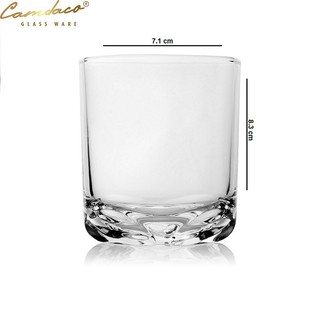 Bộ 6 Ly Thủy Tinh Bầu Lùn Góc Uống Trà Đá 225ml –  PCD22002 Cẩm Đạt - Phương Trang