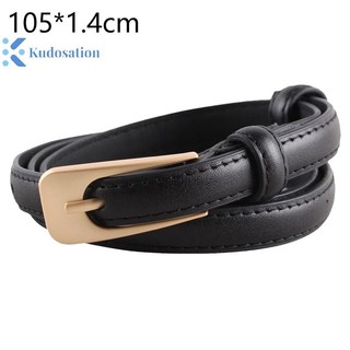 Kudosation Mới Thắt Lưng Nữ Tối Giản Hợp Thời Trang Thắt Lưng Mỏng Cao Cấp Thường Ngày Đa Năng Nút Thắt Lưng Váy Quần Jean Thắt Lưng Nữ