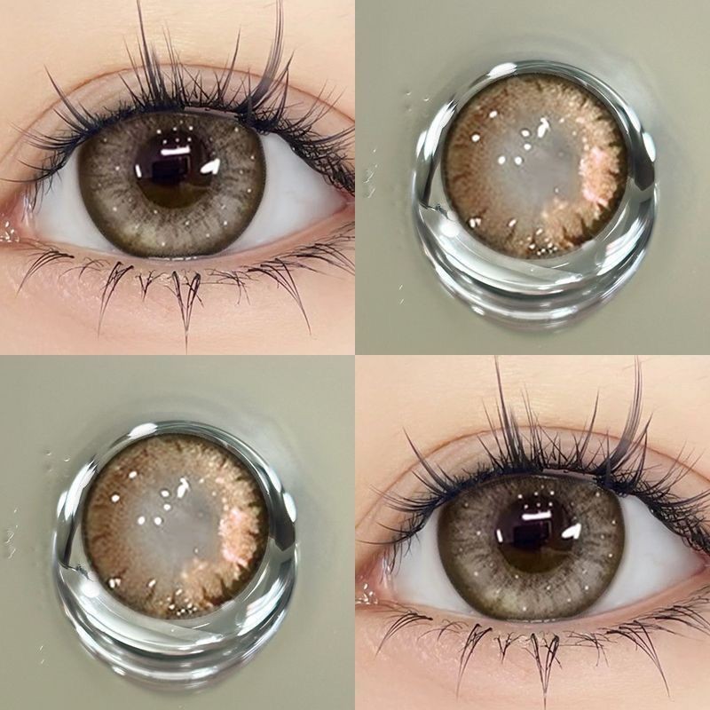 1 cặp (2 chiếc) Ống kính tiếp xúc Black Blue DIA:14.0mm/14.2mm/14.5mm Độ cận thị (0 ~ -6.00) Sử dụng: Ống kính 12 tháng 06