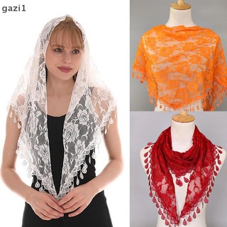 [gazi1] Khăn choàng tam giác pha trộn hoa hồng Jacquard dành cho nữ Nhà thờ Hồi giáo Khăn choàng cầu nguyện đám cưới Boutique