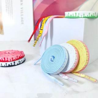 Thời Trang Cầu Vồng Kem Dây Giày Đế Bằng Dây Kem Macaron Dây Giày Cho Giày Thể Thao 120 / 140 / 160cm Dây Giày Phụ Kiện