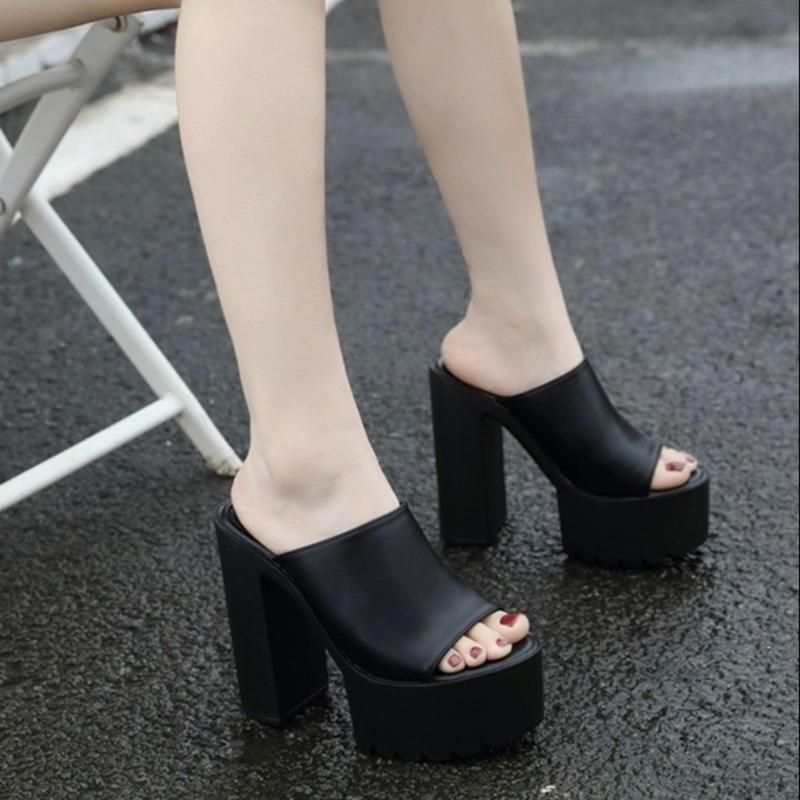 DÉP CG ĐẾ THÔ 14P SIÊU ÊM SANG CHẢNH DéP GiàY Nữ Shoes TGYUH123 BB NN1 CC11
