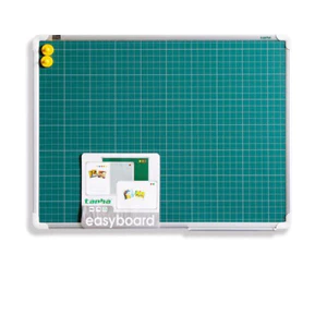Bảng từ xanh kẻ 4 ô ly tiểu học 80x60cm. -BIBI