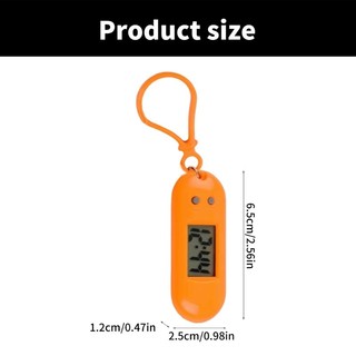 LED Digital Keychain Pocket Watch Mini Portable Clock for Kids and Students Use