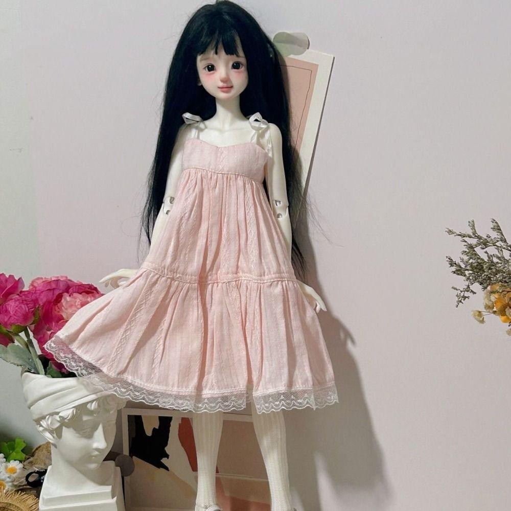 SEYAWSON Dây Đeo Ren Hoa, Búp Bê Handmake Thời Trang Quần Áo Thanh Lịch, Mini 5 Màu Chất Lượng Cao Mặc Thường Ngày Búp Bê Công Chúa Váy Dài Cho 1 / 4 1 / 6 BJD 30 / 45cm Búp Bê