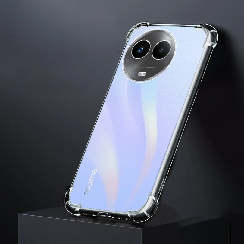 Ốp Điện Thoại Silicon Mềm Đơn Giản Cho Realme V50 V50S Túi Khí Trong Suốt Bảo Vệ Ống Kính Chất Lượng Cao Ban Đầu Ốp Lưng Carcasas
