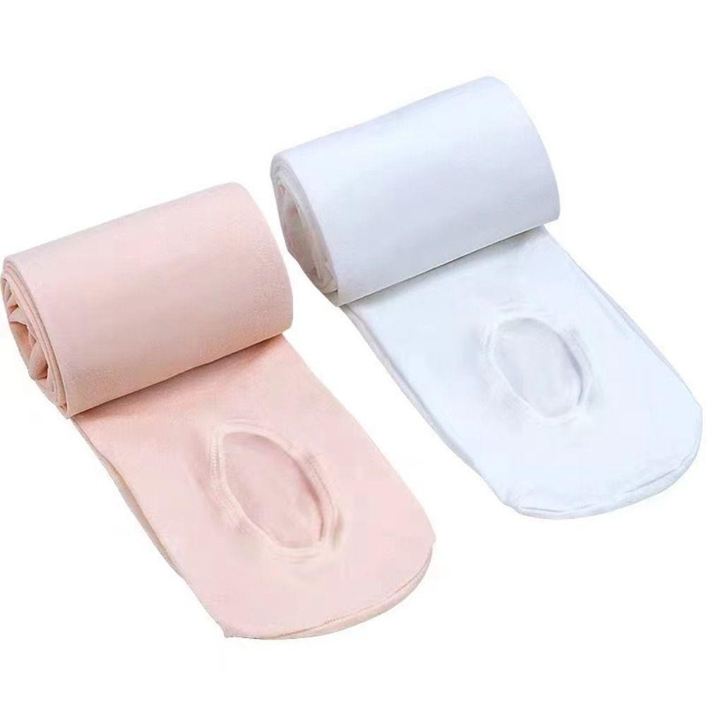 Quần legging ballet HOBBYIN 60D màu trắng, phù hợp khiêu vũ cho bé gái