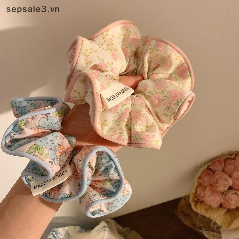 # Vn # Thời Trang Hàn Quốc Hoa Scrunchies Nữ Cô Gái Tóc Co Giãn Dây Cao Su Phụ Kiện Dây Buộc Tóc Dây Mũ Đội Đầu.