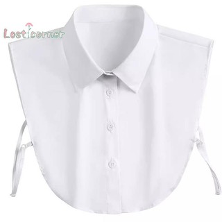 [Lostcorner] Cổ Giả Cho Áo Sơ Mi Cổ Có Thể Tháo Rời Áo Sơ Mi Chắc Chắn Ve Áo Áo Top Nam Nữ Đen Trắng Quần Áo Áo Sơ Mi Phụ Kiện DropShip [Mới]