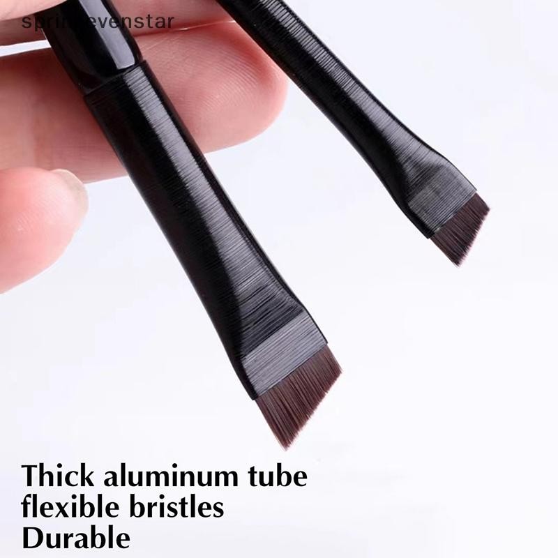 Springevenstar Brow Contour Cọ Trang Điểm Lông Mày Bút Kẻ Mắt Bàn Chải Siêu Mỏng Góc Lót Bàn Chải Mắt Dụng Cụ Trang Điểm Springevenstar