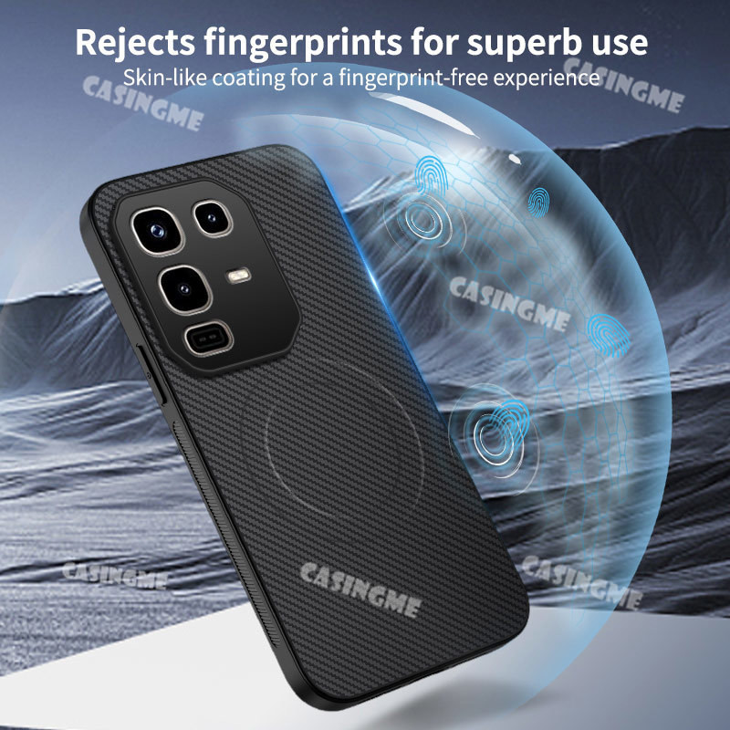 Dành Cho Infinix Note 50 Pro 4G 2025 Ốp Điện Thoại Từ Tính Họa Tiết Sợi Carbon Cho Infinix Note 50 X S Pro Pro Plus Note50 50X 50S 50Pro + 4G 5G 2025 Mặt Sau Da Bảo Vệ Chống Sốc C