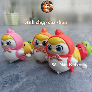 Đồ Chơi Vặn Cót Gà Mẹ Và Gà Con Nối Đuôi Nhau Vui Nhộn, Đàn Gà Từ Tính Giúp Bé Tập Bò