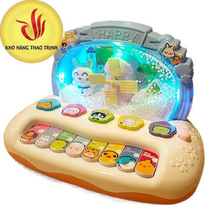 Đàn Piano Đồ Chơi Chạy Pin Phát Nhạc Thiết Kế Dễ Thương, Âm Thanh Vui Nhộn, Hộp Đựng Sang Trọng Thích Hợp Làm Quà Tặng-