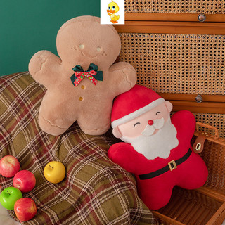 PLUS✨Chất lượng cao✨Ông Già Noel Cây Giáng Sinh Bánh Gừng Người Sang Trọng Ném Gối Trẻ Em Ngày Lễ Quà Tặng Sáng Tạo Vui Nhộn Sang Trọng Đồ Chơi Quà Tặng Giáng Sinh