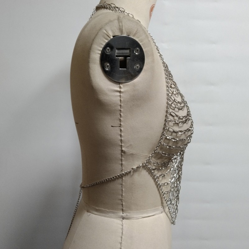 Dây Cổ Body Chain Quyến Rũ Cho Nữ Với Kim Cương Nhân Tạo Lấp Lánh - Phù Hợp Đi Biển Và Sự Kiện Âm Nhạc