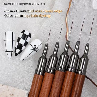 [savemoneyeveryday] Gỗ Đàn Hương Dây Thiết Kế Móng Tay Cực Mịn Bút Xây Dựng Móng Tay Bàn Chải Tranh Uv Gel Nối Dài Vẽ Khắc Bút Tự Làm [vn]