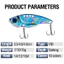 7g / 10g / 15g 1 Máy Spinner VIB Đúc Mồi Nhân Tạo Mồi Cứng Chìm Jig Swimbait In 3D Mồi Câu Cá Cho Bass Cá Hồi Walleye