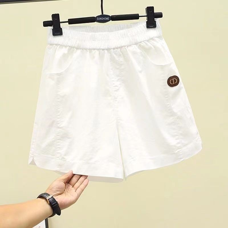 Quần short nữ mùa hè dáng rộng Quần chữ A thời trang eo cao Hàn Quốc