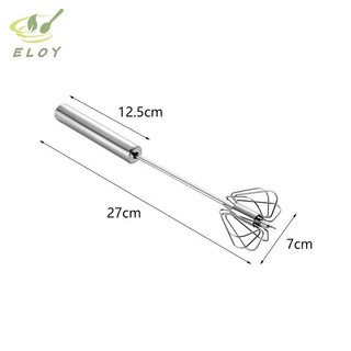[ELOY] Máy đánh trứng bằng thép không gỉ 304 Máy đánh trứng bán tự động Máy trộn tay bằng tay Máy khuấy trứng tự xoay Phụ kiện nhà bếp Dụng cụ trứng VN