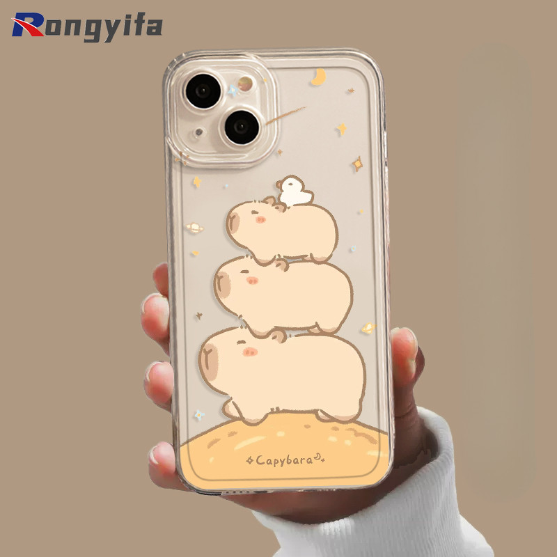 Ốp Điện Thoại Hoạt Hình Capybara Cho Meizu 21 Note 20 Pro Vỏ Trong Suốt Dễ Thương Trong Suốt Chống Rơi Ốp Lưng Mềm