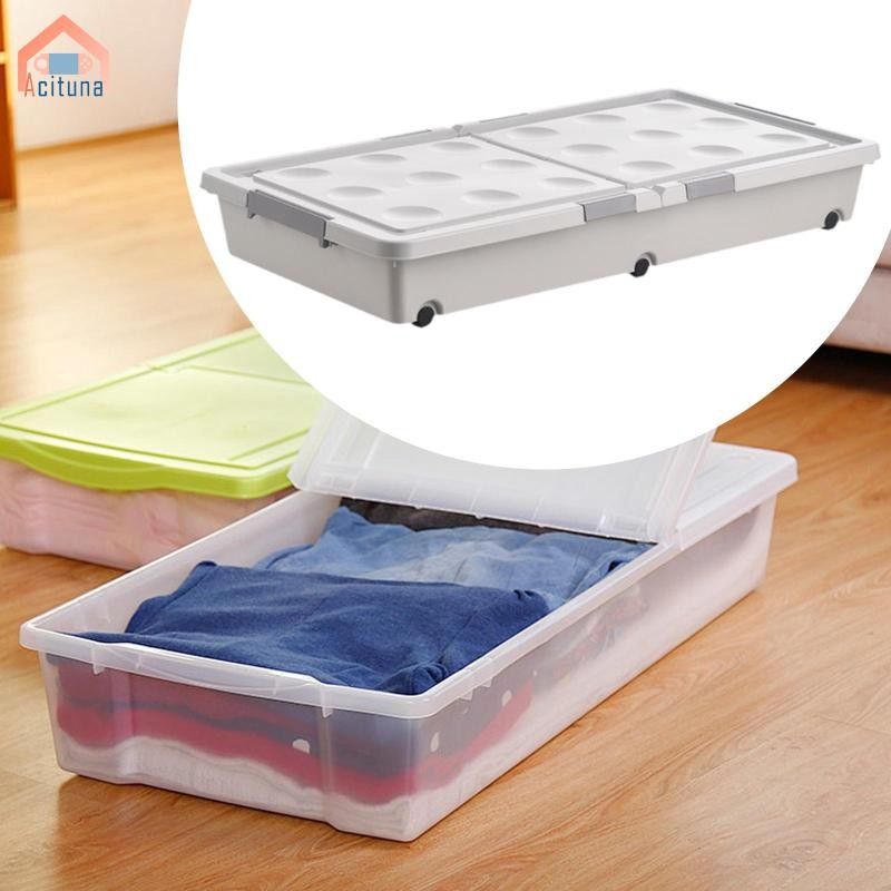 Dưới Giường Hộp Bảo Quản Có Nắp Chống Bụi Đa Năng Dung Tích Lớn Tổ Chức Cho Chăn Quần Áo Khăn Chăn