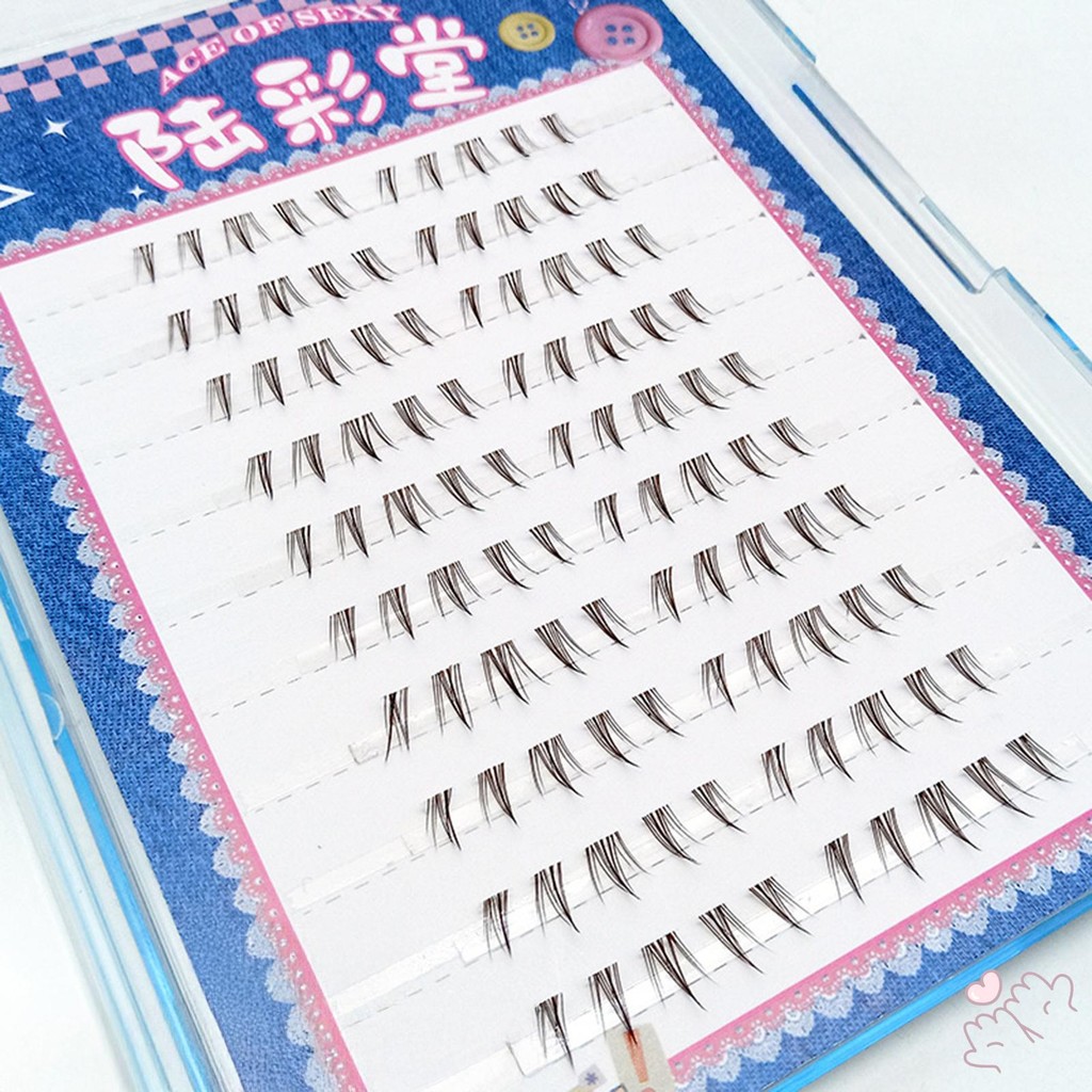 C Curl DIY Dải tái sử dụng Hàng mi Cụm lông mi dưới riêng lẻ cho chương trình thời trang Khiêu vũ đám cưới
