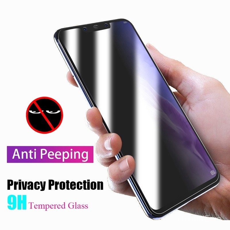 Kính cường lực bảo mật Honor20 cho Huawei Honor 7X 8X 9 10 20 Pro Lite View20, bảo vệ màn hình chống gián điệp + phim ống kính camera