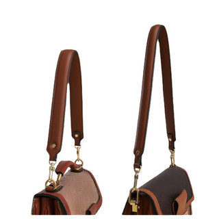Dây đeo túi xách da thật 3cm, dây ngắn cho vai/chéo, màu đen, dài 55/66cm