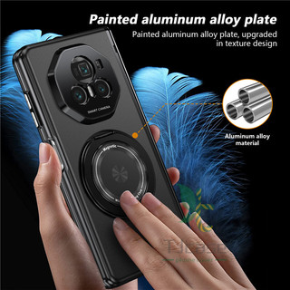 Vỏ bọc có thể xoay từ tính Honor Magic V5 V3 V6 Bản lề Full AG Frosted Ring Holder Case