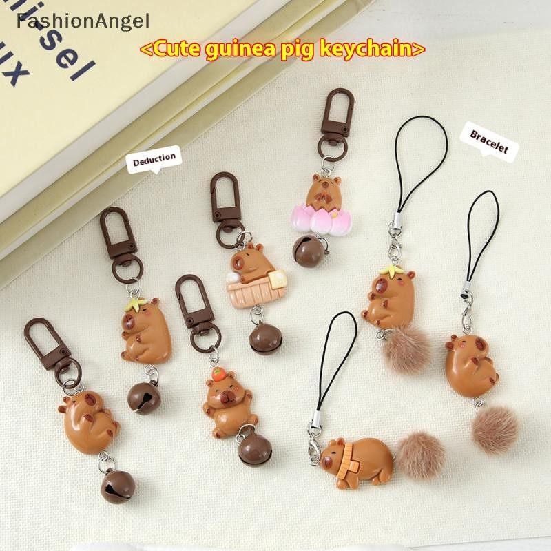 FashionAngel Dễ Thương Capybara Vỏ Điện Thoại Di Động Dây Đeo Móc Chìa Khóa Túi Mặt Dây Chuyền Trang Trí Điện Thoại DIY Dây Ngắn Handmade Trang Sức Quà Tặng VN