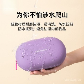 [Túi đựng đồ vệ sinh & mỹ phẩm silicone chống nước & di động · Dung tích lớn] |   Bộ tổ chức lưu trữ di động thân thiện với du lịch |   Túi lưu trữ đa chức năng phong cách Ins dễ thương