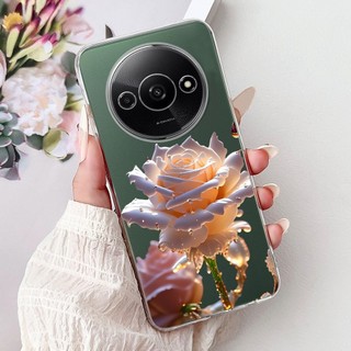 Vỏ Mềm Cho Xiaomi Redmi A3 4G / A3x / Poco C61 Ốp điện thoại Thời Trang Mới Bướm Silicon Trong Suốt TPU Vỏ Bảo Vệ