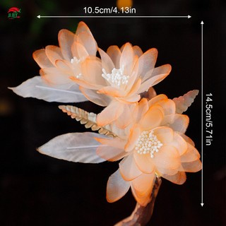 Tóc Barrettes với Hoa Cam Trang Trí Tính Khí Ổn Định Cầm Đầu Cho Áo Váy Kiểu Tóc Dụng Cụ Làm