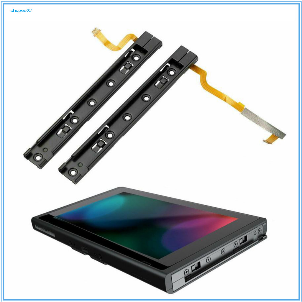 [Ky] Đường ray trượt kim loại chất lượng cao Thay thế đường ray trượt Nintendo Switch Bộ thanh trượt đường ray thay thế Công cụ sửa chữa tự làm dễ dàng cho game thủ Đông Nam Á