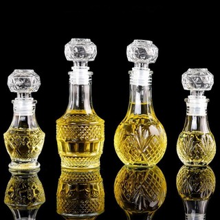Risedot 1 Cái Bình Whisky, Có Nắp Vít Chai Rượu Trong Suốt, Rượu Cồn 50ml Chai Thủy Tinh Nhỏ