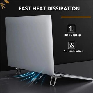 [GOU] 2 Giá đỡ máy tính xách tay Giá đỡ di động Có thể gập lại Nvisible Laptop Riser cho giá đỡ máy tính xách tay Giá đỡ làm mát VN