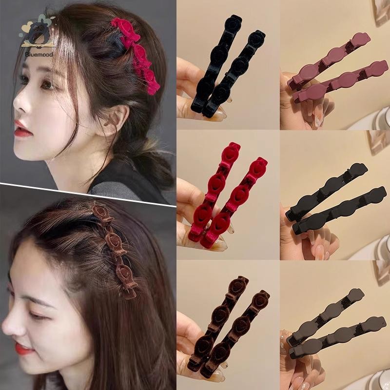 [Bluemood] 3 / 4 / 6 Kẹp Tóc Đổ Xô Cho Nữ Kẹp Tóc Bên Ngọt Ngào Nổ Bé Gái Kẹp Barrettes Phụ Kiện Tóc Mới