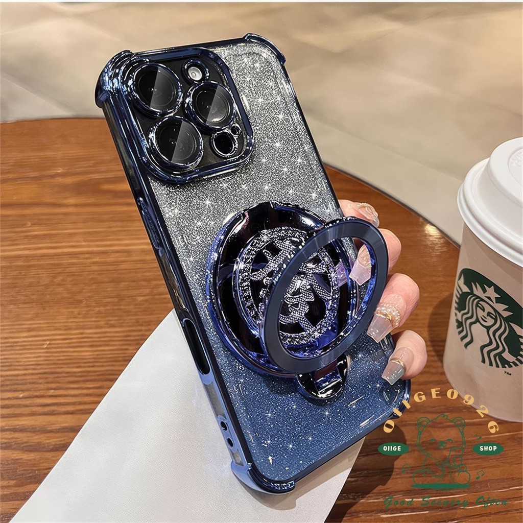 Năm Mới Màu Đỏ Giàu Giá Đỡ Từ Tính Ốp Lưng Điện Thoại iphone16 Pro Max 15 14 13 12 11 Vỏ Cho iPhone Vỏ Silicon Mềm TPU Chống Sốc